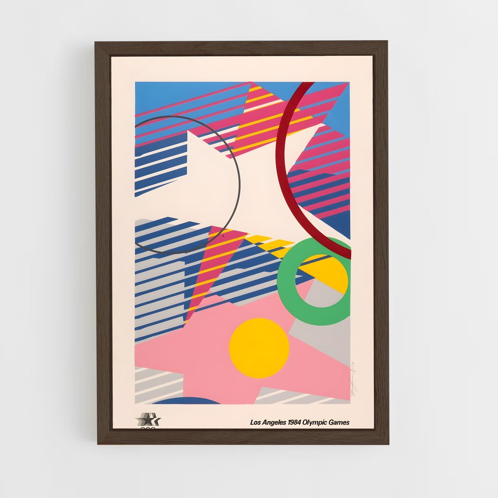 Poster Géométrie Californienne – affiche Jeux Olympiques (vue 5)